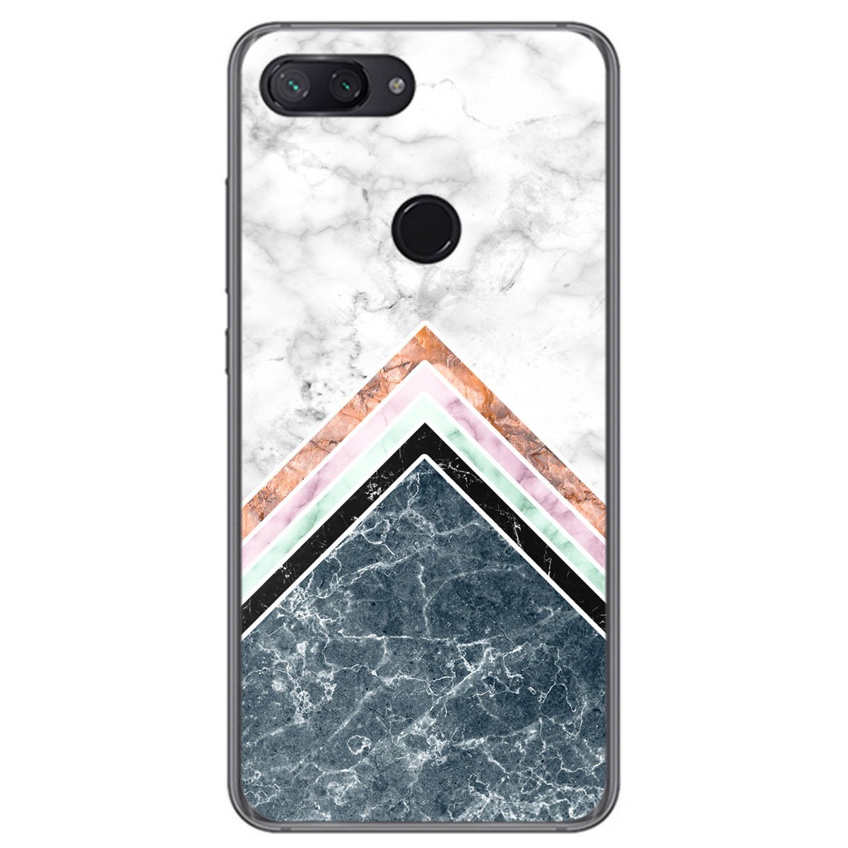 Funda Gel Tpu para Xiaomi Mi 8 Lite diseño Mármol 05 Dibujos