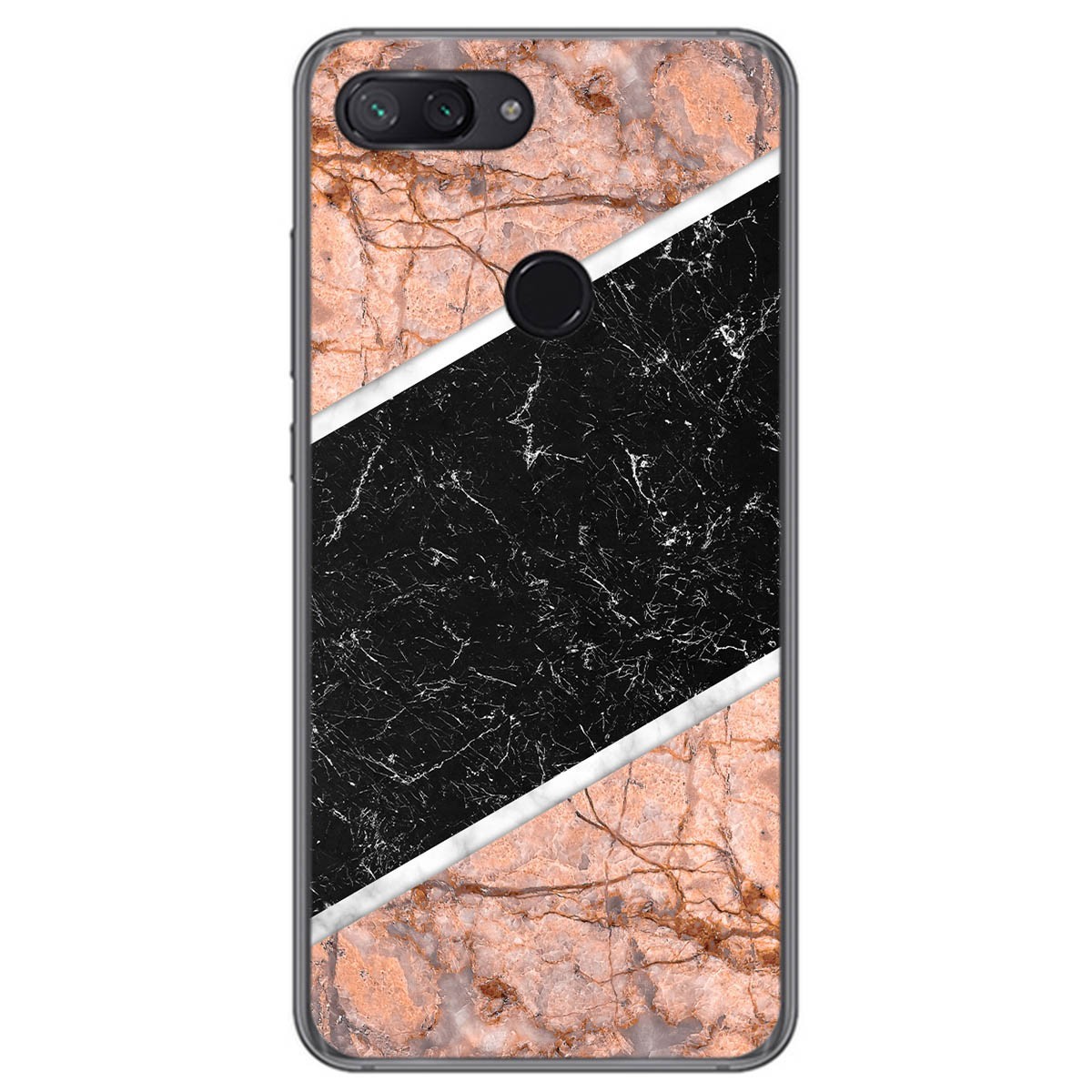 Funda Gel Tpu para Xiaomi Mi 8 Lite diseño Mármol 07 Dibujos