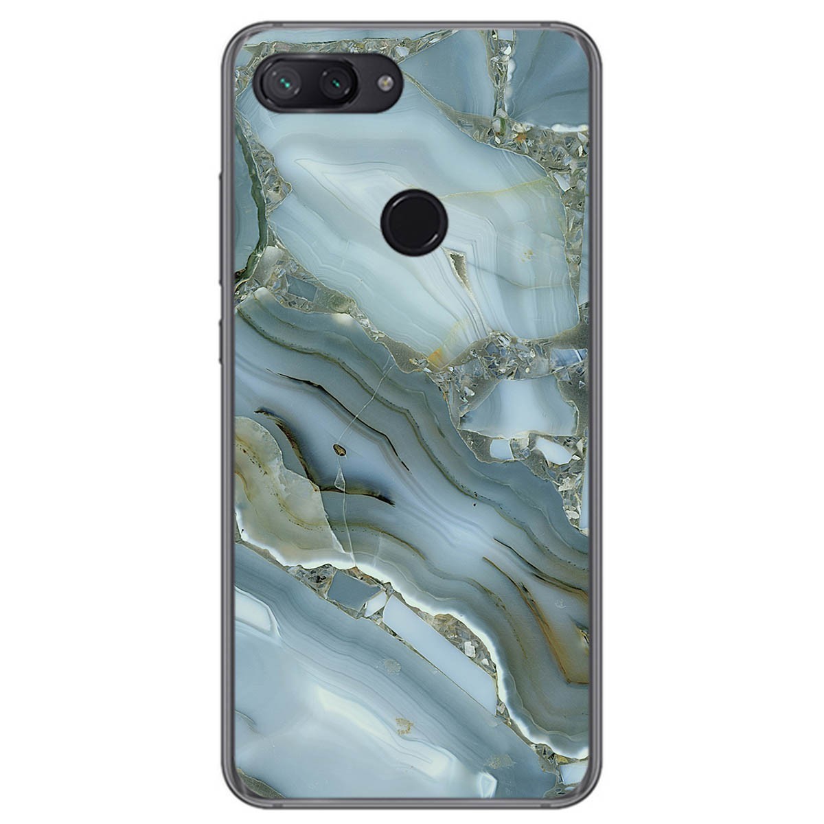 Funda Gel Tpu para Xiaomi Mi 8 Lite diseño Mármol 09 Dibujos