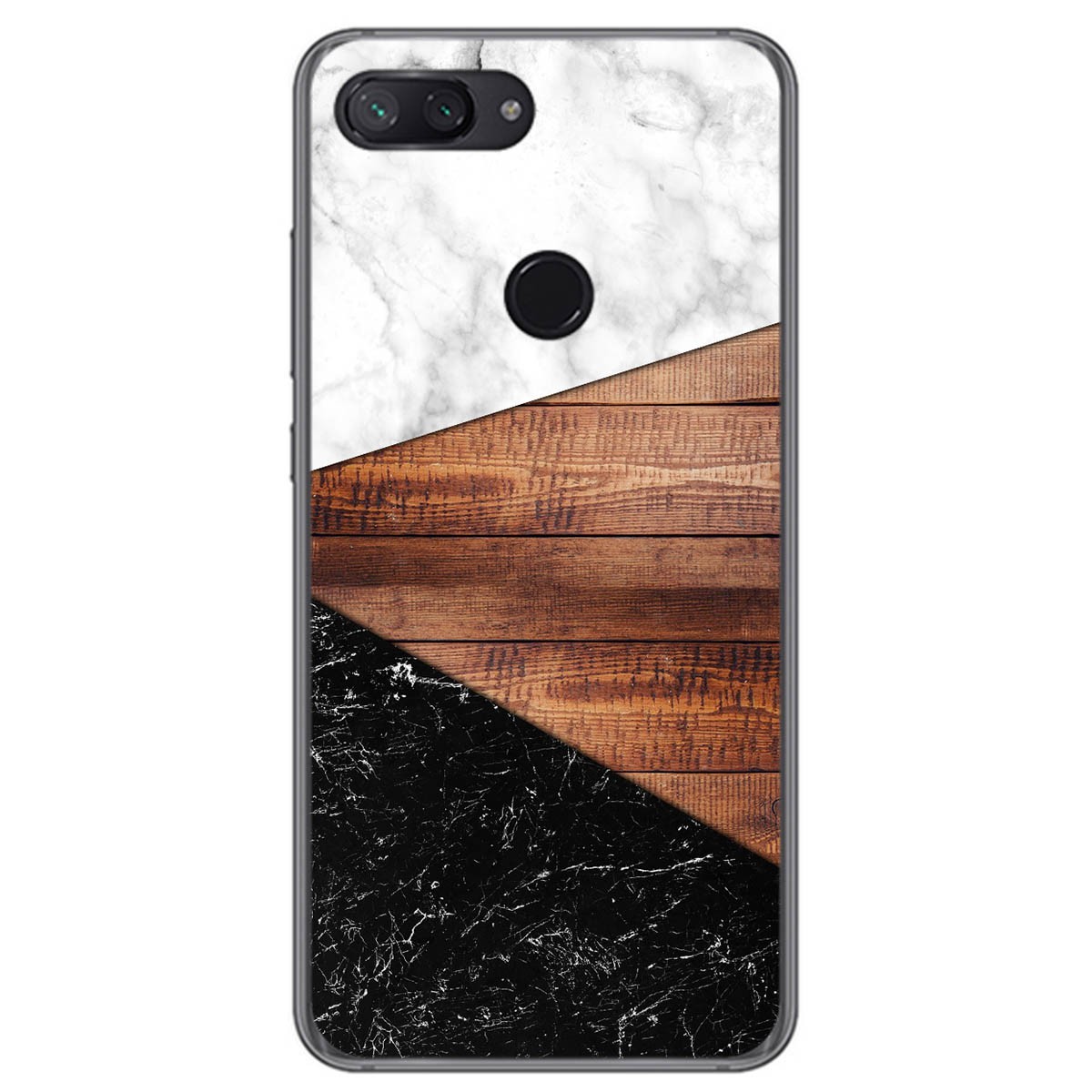 Funda Gel Tpu para Xiaomi Mi 8 Lite diseño Mármol 11 Dibujos