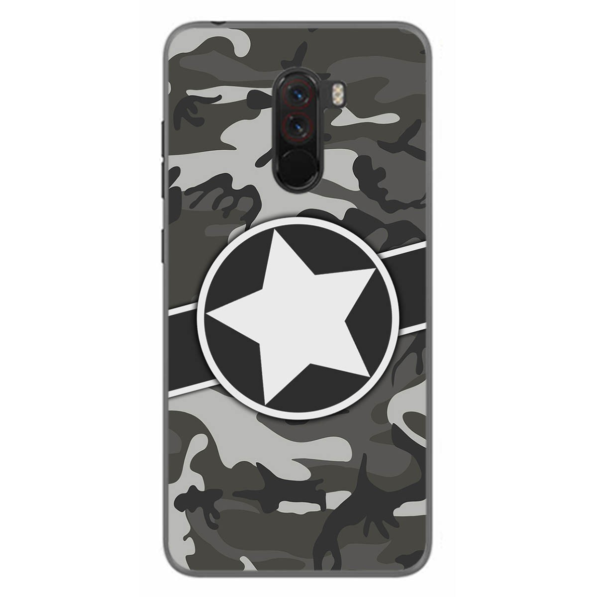 Funda Gel Tpu para Xiaomi Pocophone F1 diseño Camuflaje 02 Dibujos
