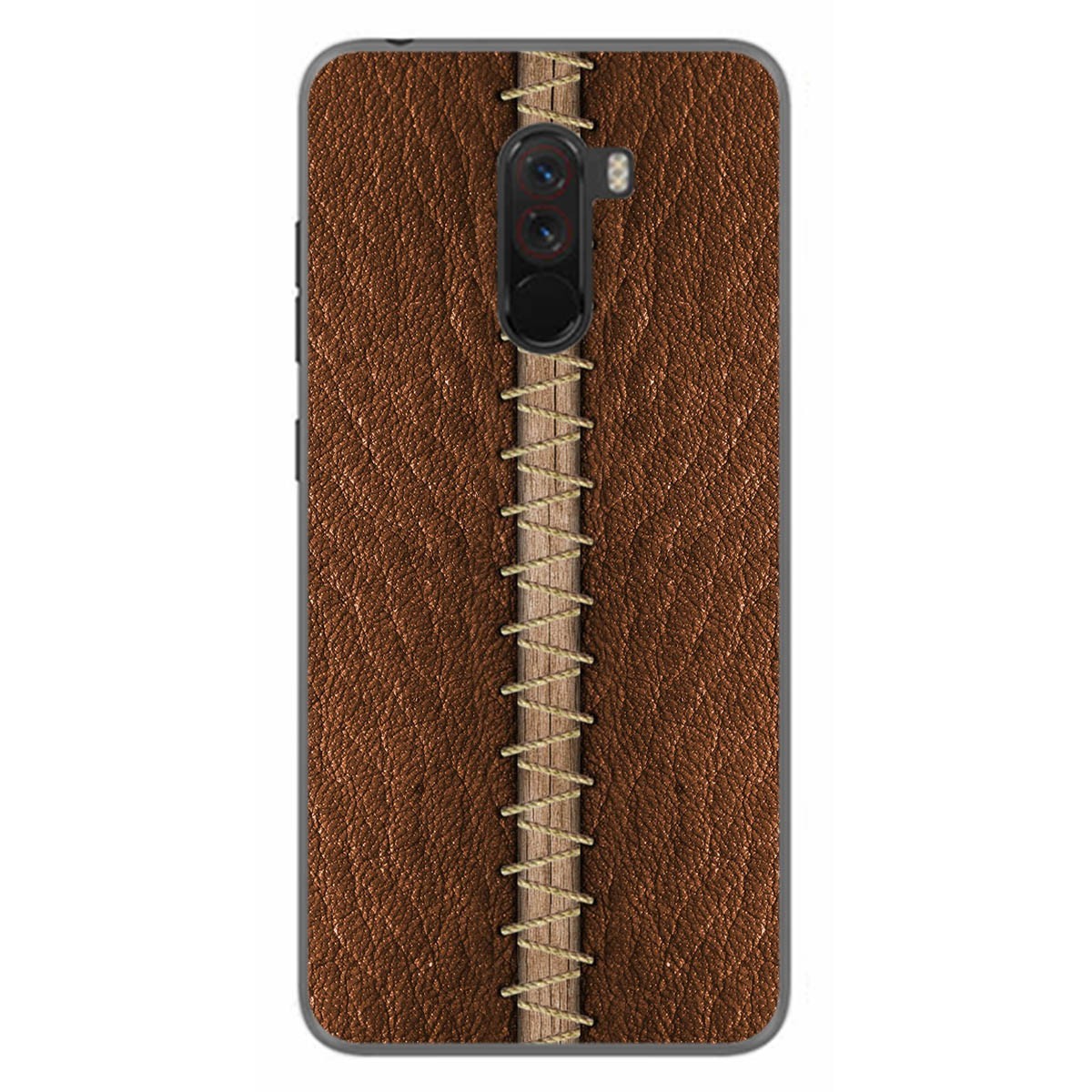 Funda Gel Tpu para Xiaomi Pocophone F1 diseño Cuero 01 Dibujos