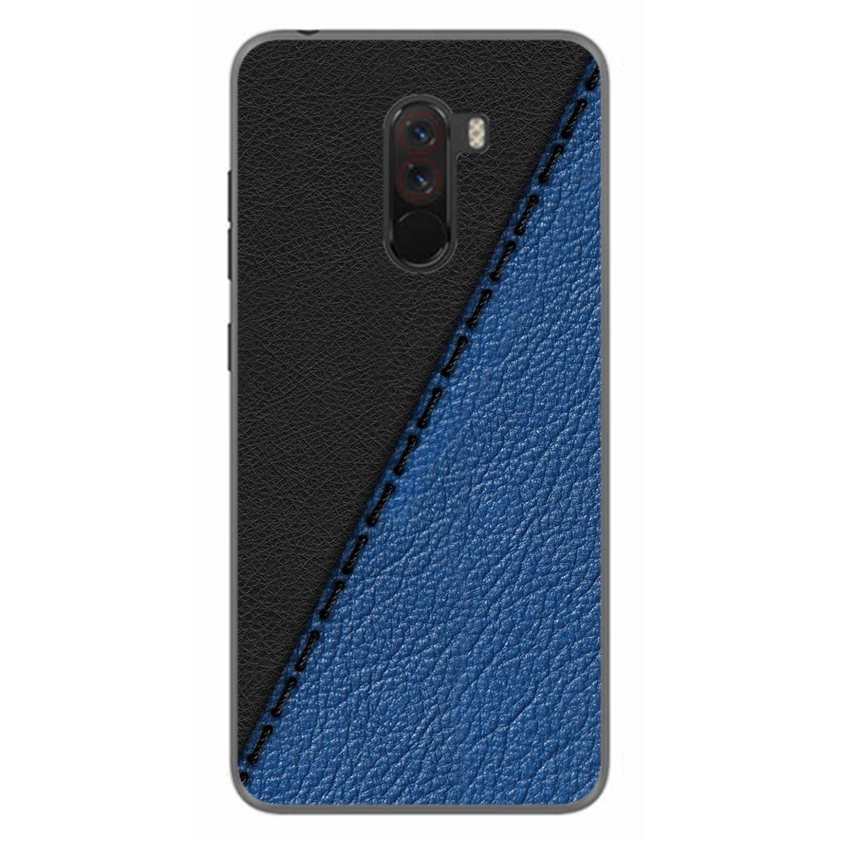 Funda Gel Tpu para Xiaomi Pocophone F1 diseño Cuero 02 Dibujos