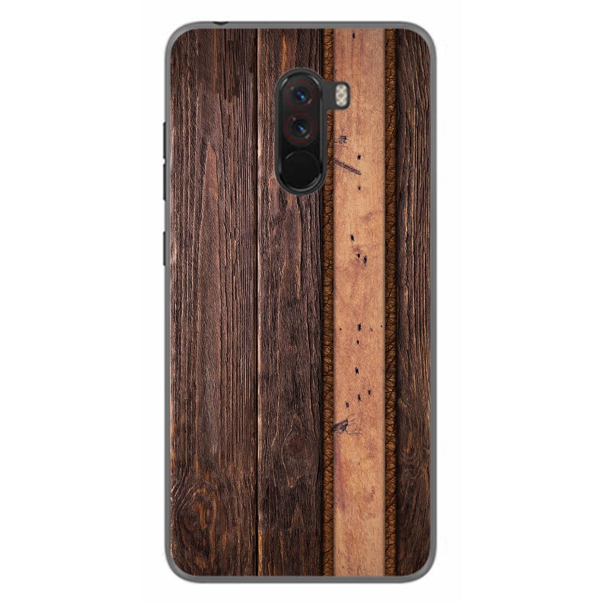 Funda Gel Tpu para Xiaomi Pocophone F1 diseño Madera 05 Dibujos