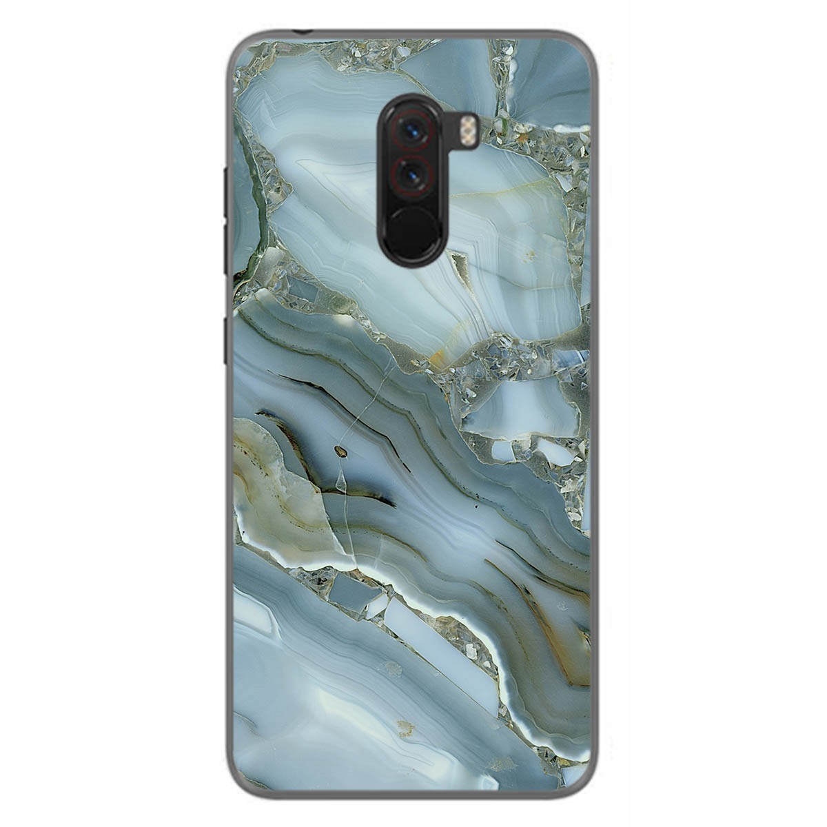Funda Gel Tpu para Xiaomi Pocophone F1 diseño Mármol 09 Dibujos