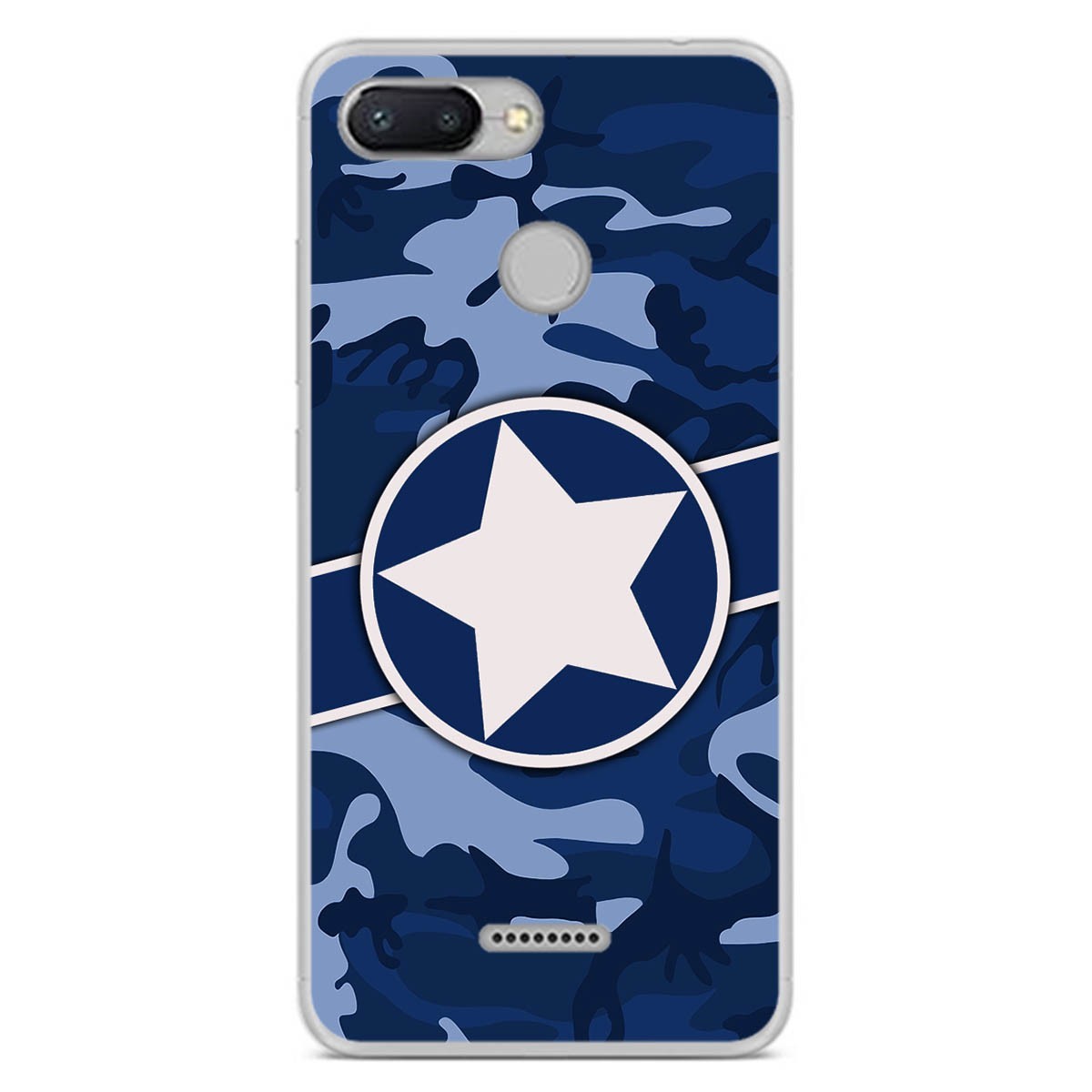 Funda Gel Tpu para Xiaomi Redmi 6 diseño Camuflaje 03 Dibujos