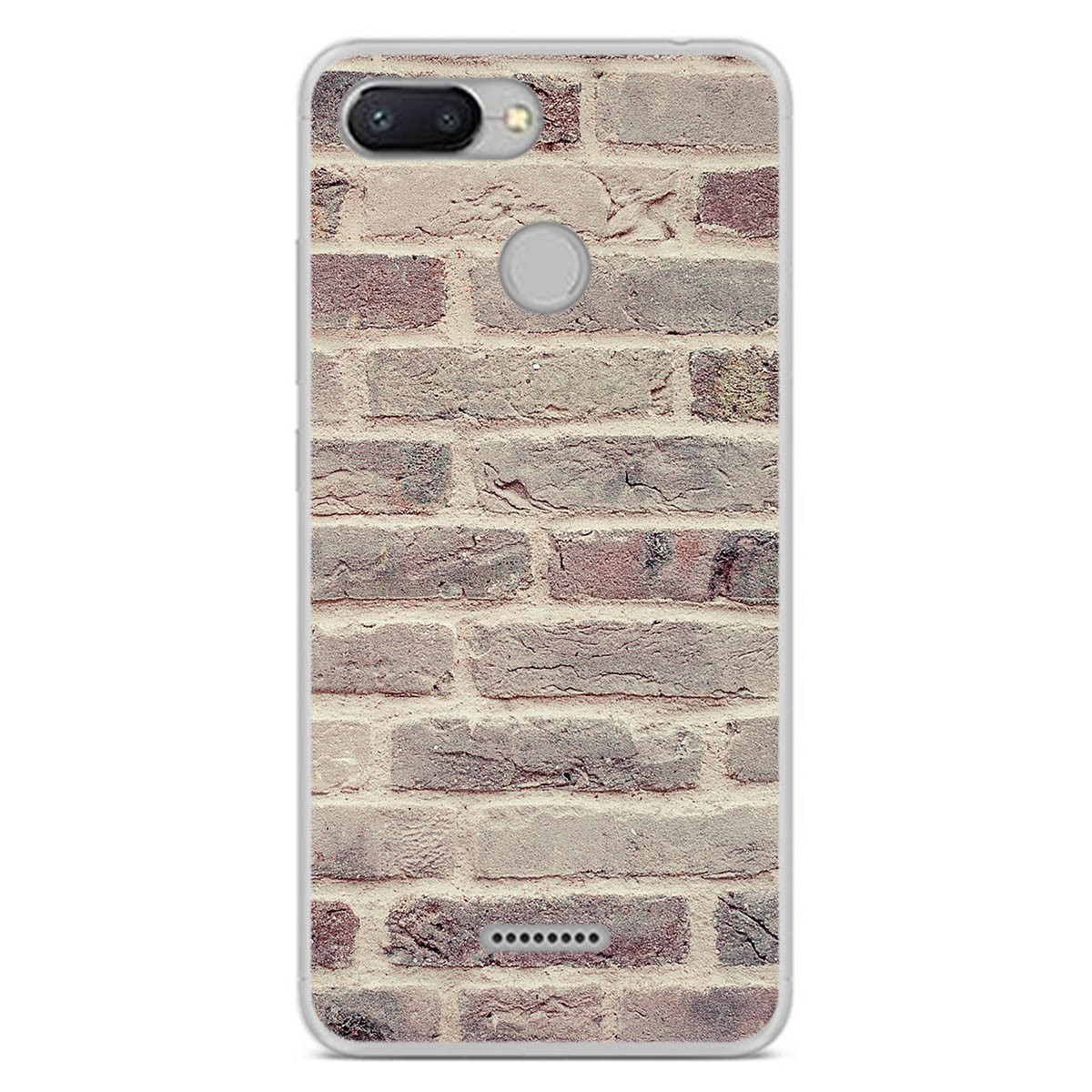 Funda Gel Tpu para Xiaomi Redmi 6 diseño Ladrillo 01 Dibujos