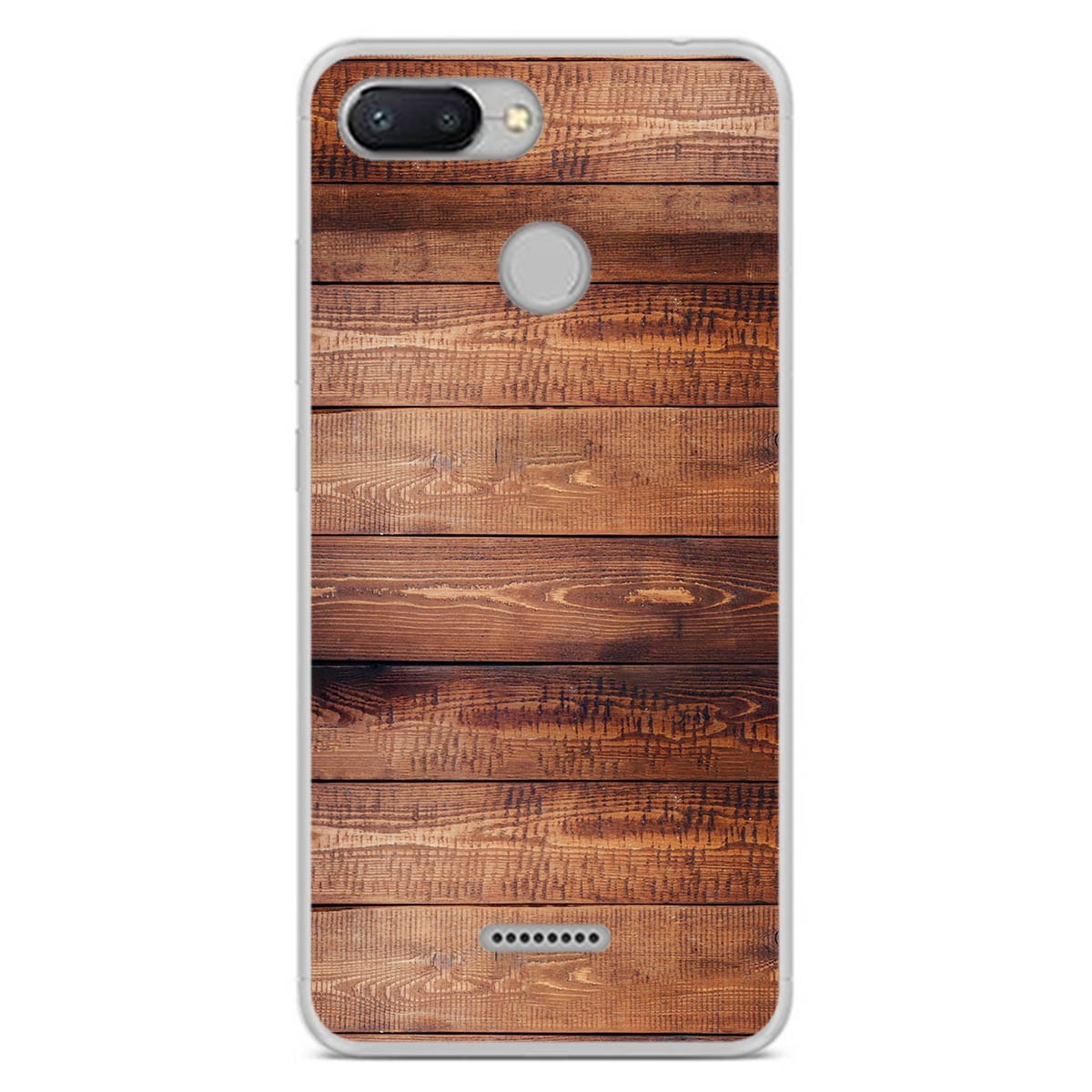 Funda Gel Tpu para Xiaomi Redmi 6 diseño Madera 02 Dibujos