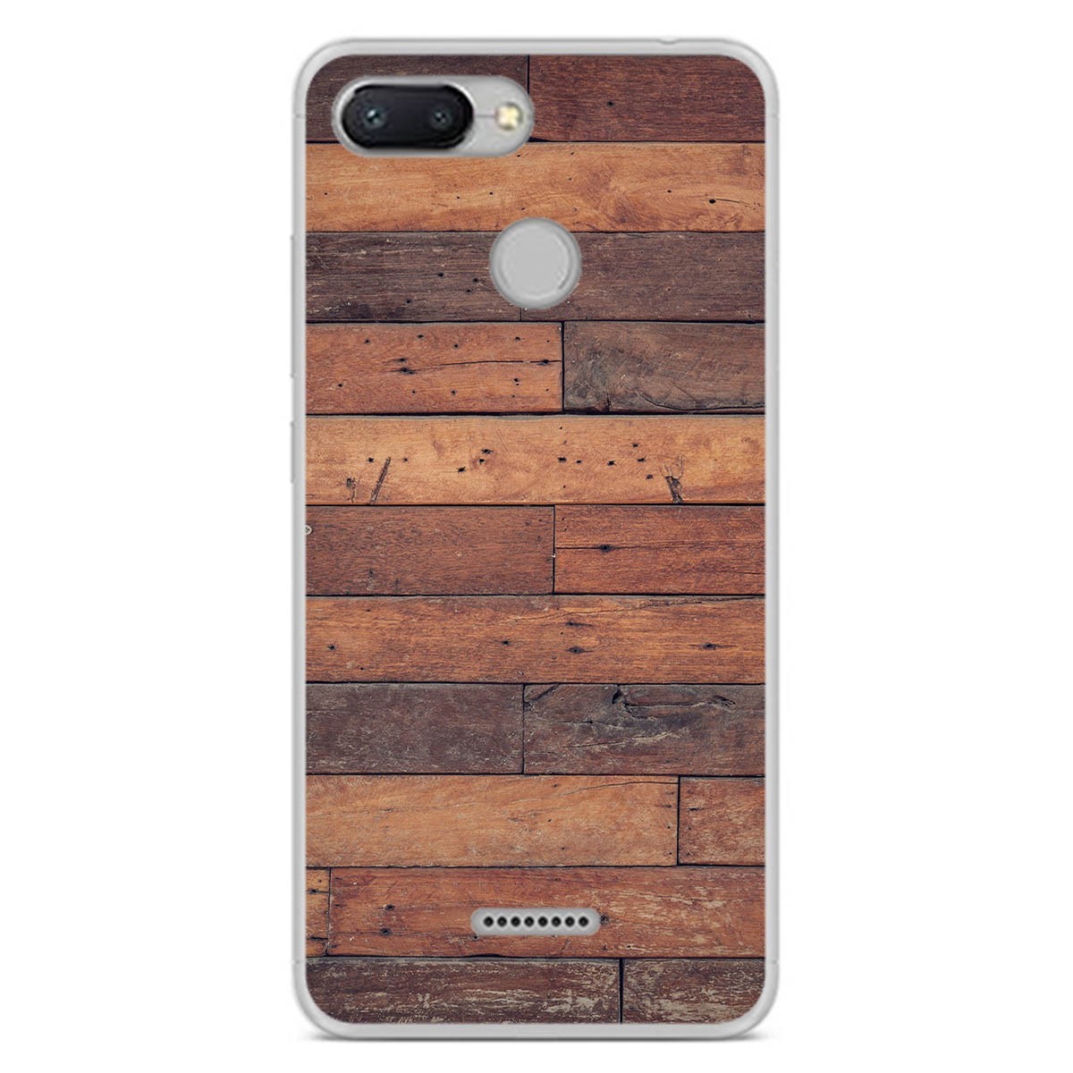 Funda Gel Tpu para Xiaomi Redmi 6 diseño Madera 03 Dibujos