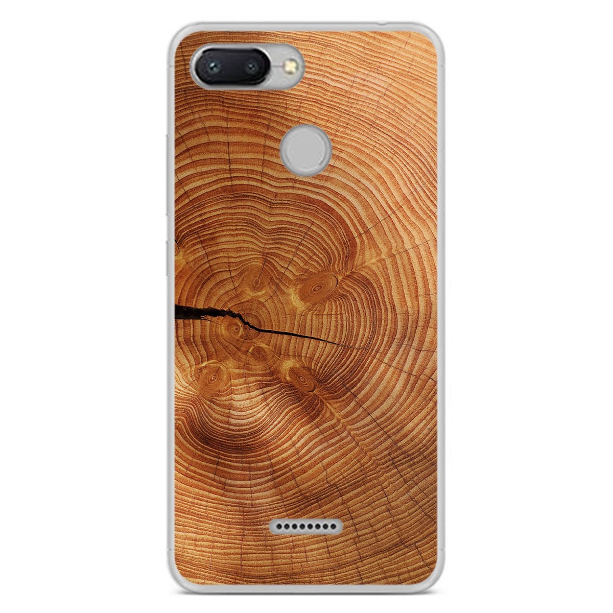 Funda Gel Tpu para Xiaomi Redmi 6 diseño Madera 04 Dibujos