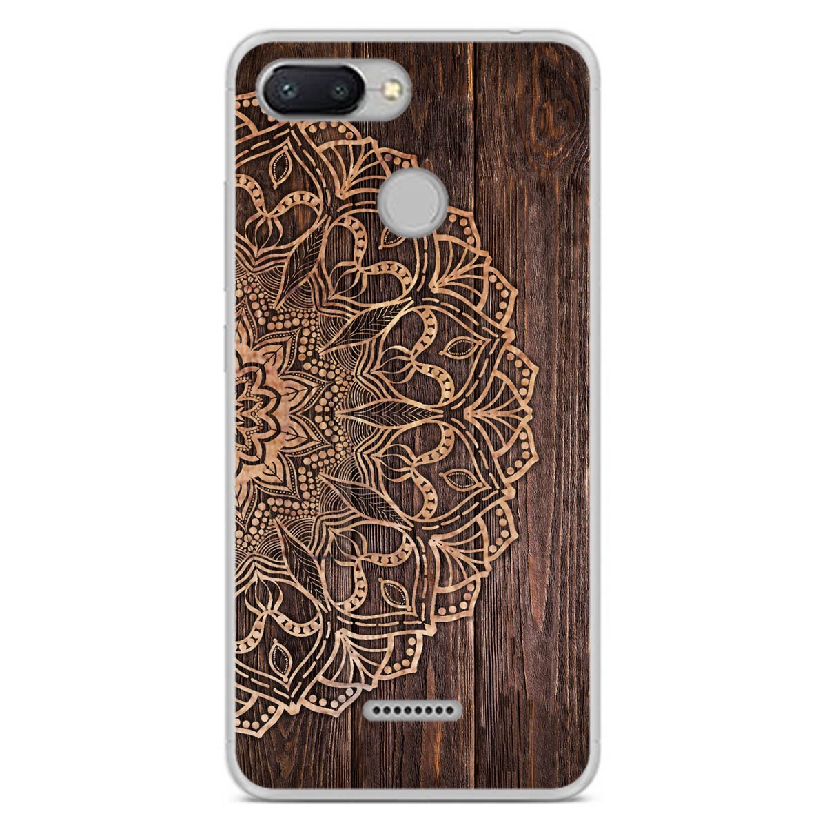 Funda Gel Tpu para Xiaomi Redmi 6 diseño Madera 06 Dibujos