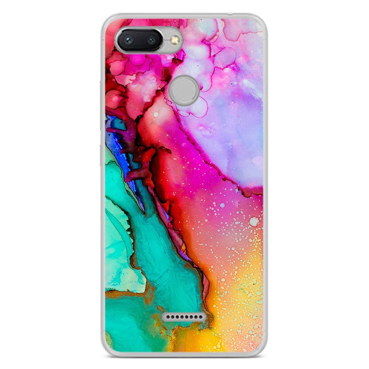 Funda Gel Tpu para Xiaomi Redmi 6 diseño Mármol 15 Dibujos