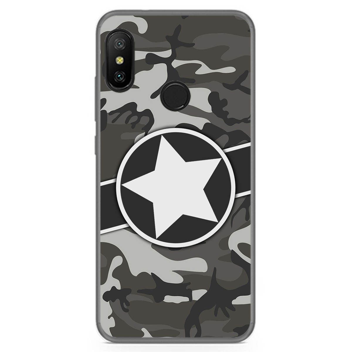Funda Gel Tpu para Xiaomi Redmi 6 Pro / Mi A2 Lite diseño Camuflaje 02 Dibujos