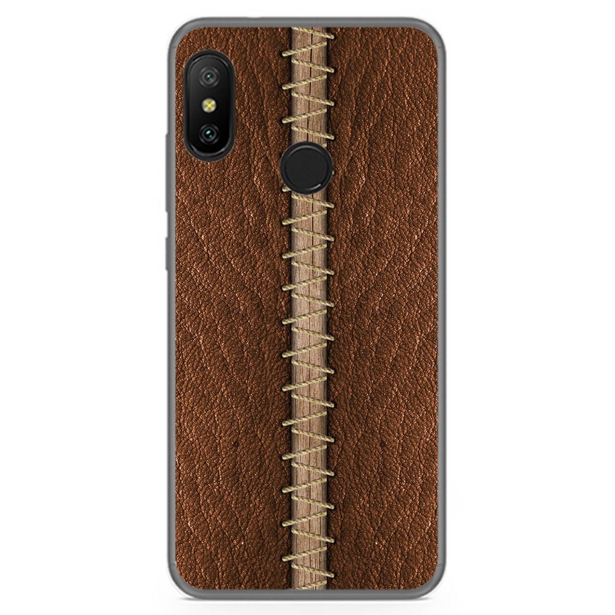 Funda Gel Tpu para Xiaomi Redmi 6 Pro / Mi A2 Lite diseño Cuero 01 Dibujos