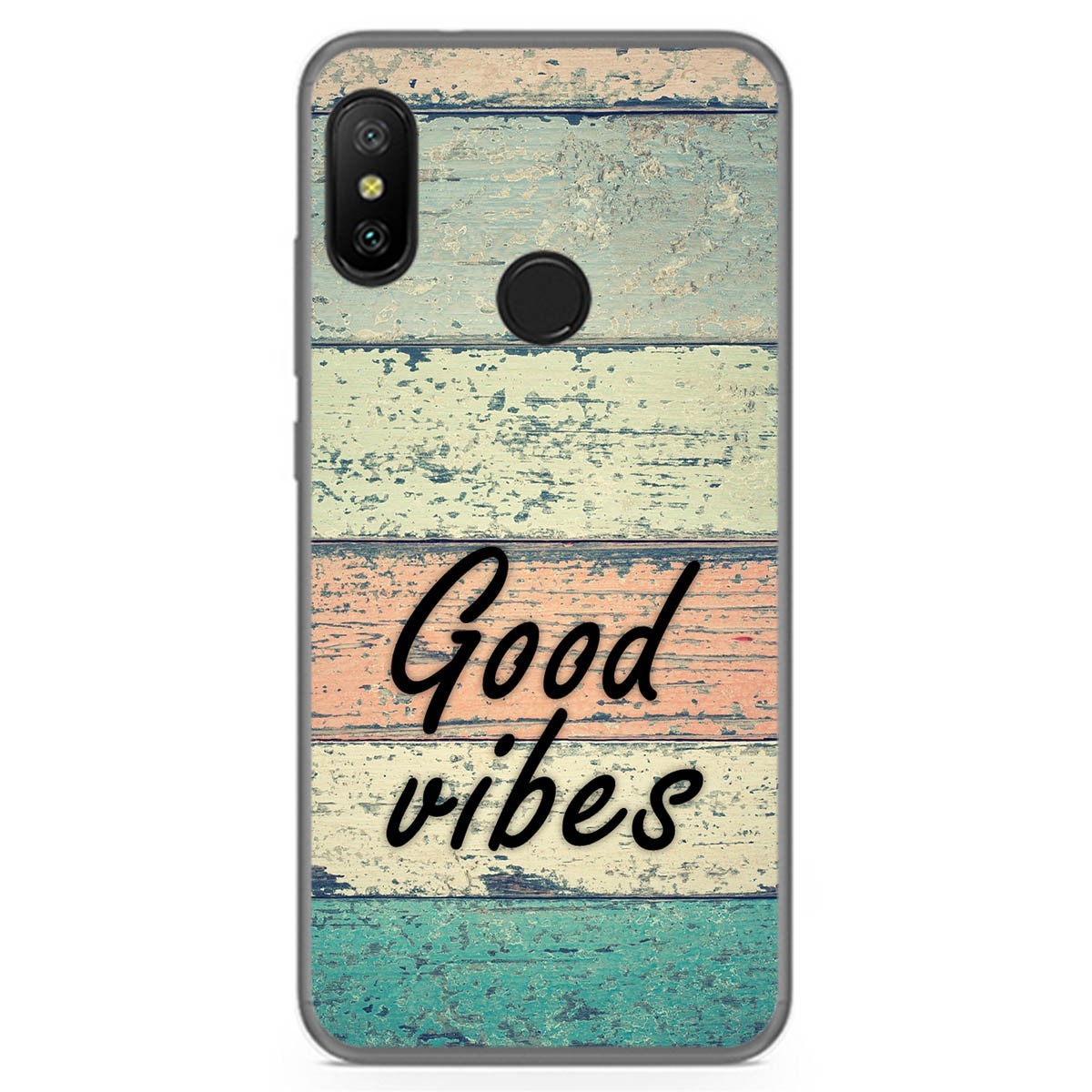 Funda Gel Tpu para Xiaomi Redmi 6 Pro / Mi A2 Lite diseño Madera 01 Dibujos