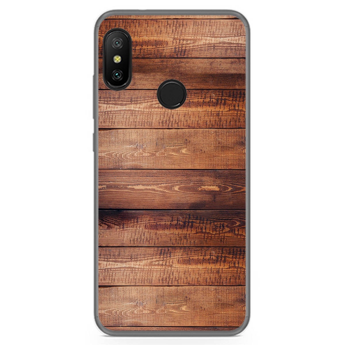Funda Gel Tpu para Xiaomi Redmi 6 Pro / Mi A2 Lite diseño Madera 02 Dibujos