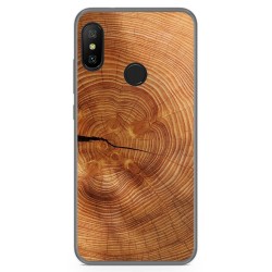 Funda Gel Tpu para Xiaomi Redmi 6 Pro / Mi A2 Lite diseño Madera 04 Dibujos