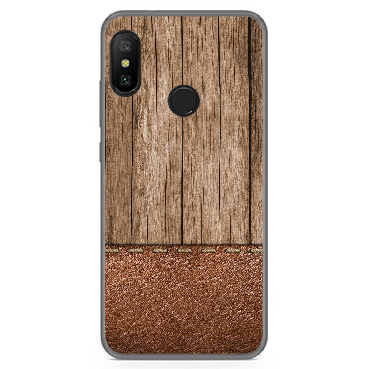 Funda Gel Tpu para Xiaomi Redmi 6 Pro / Mi A2 Lite diseño Madera 09 Dibujos