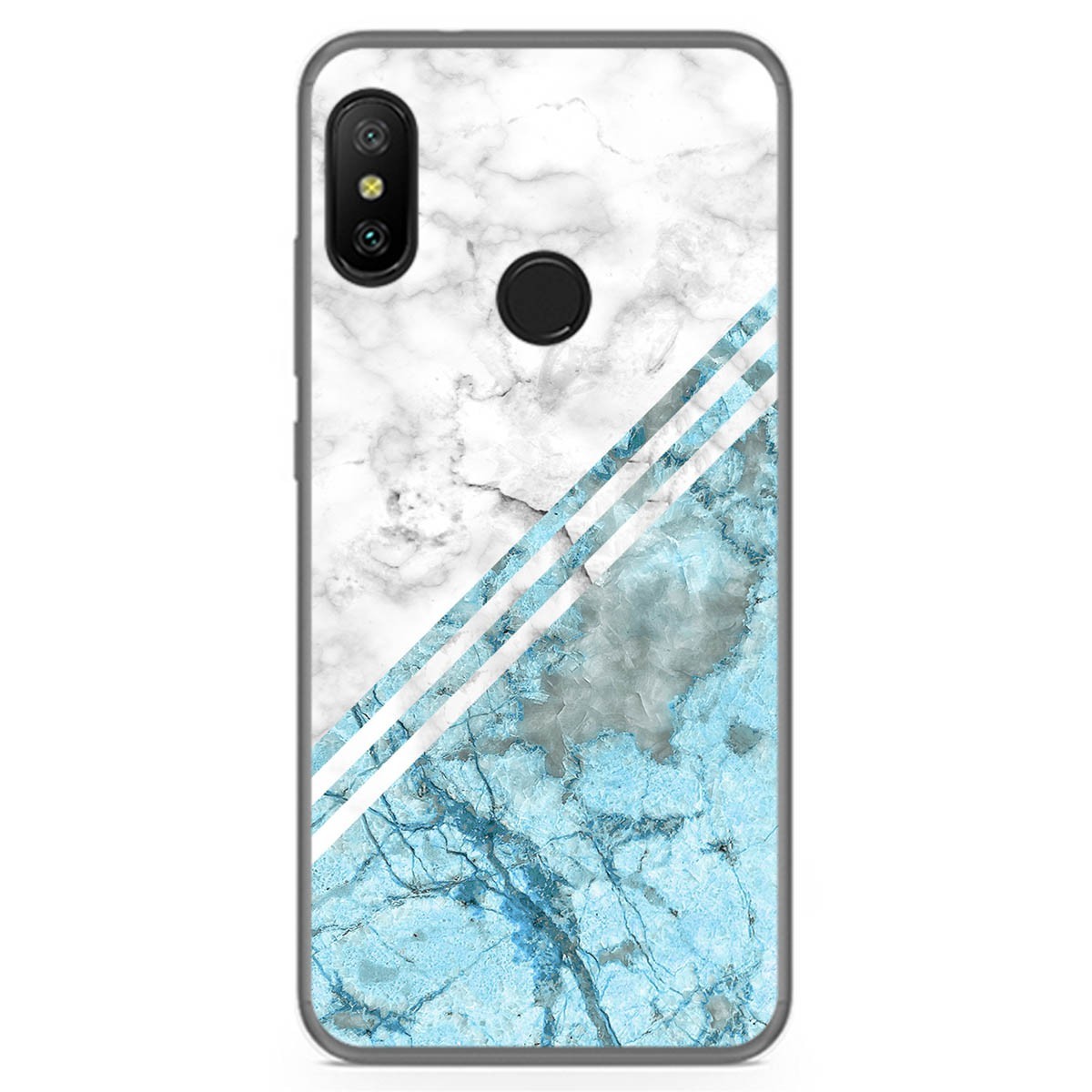 Funda Gel Tpu para Xiaomi Redmi 6 Pro / Mi A2 Lite diseño Mármol 02 Dibujos