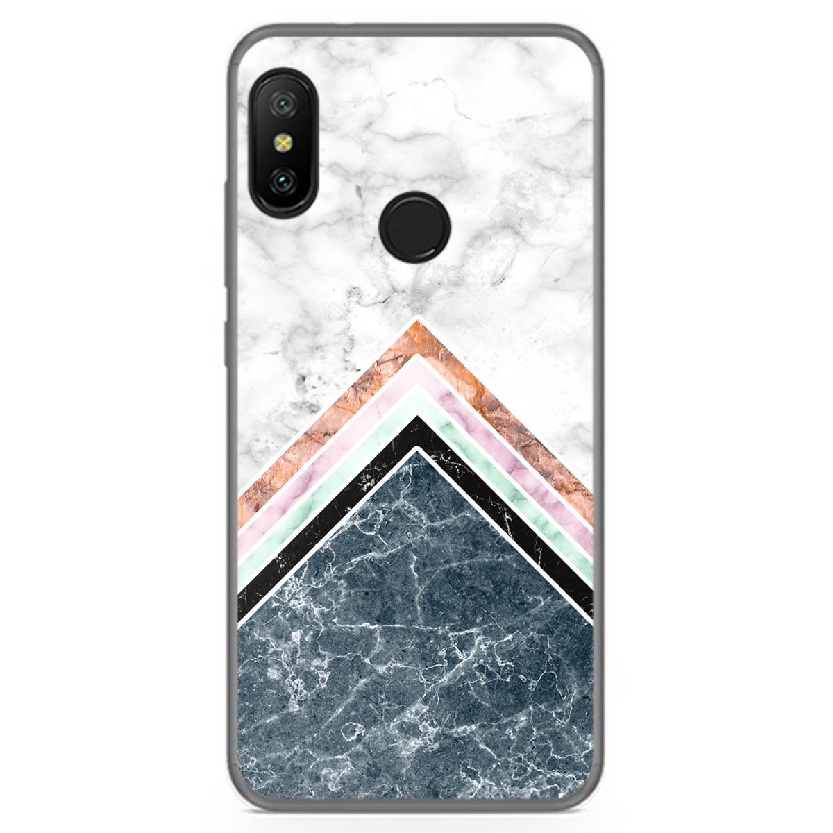 Funda Gel Tpu para Xiaomi Redmi 6 Pro / Mi A2 Lite diseño Mármol 05 Dibujos