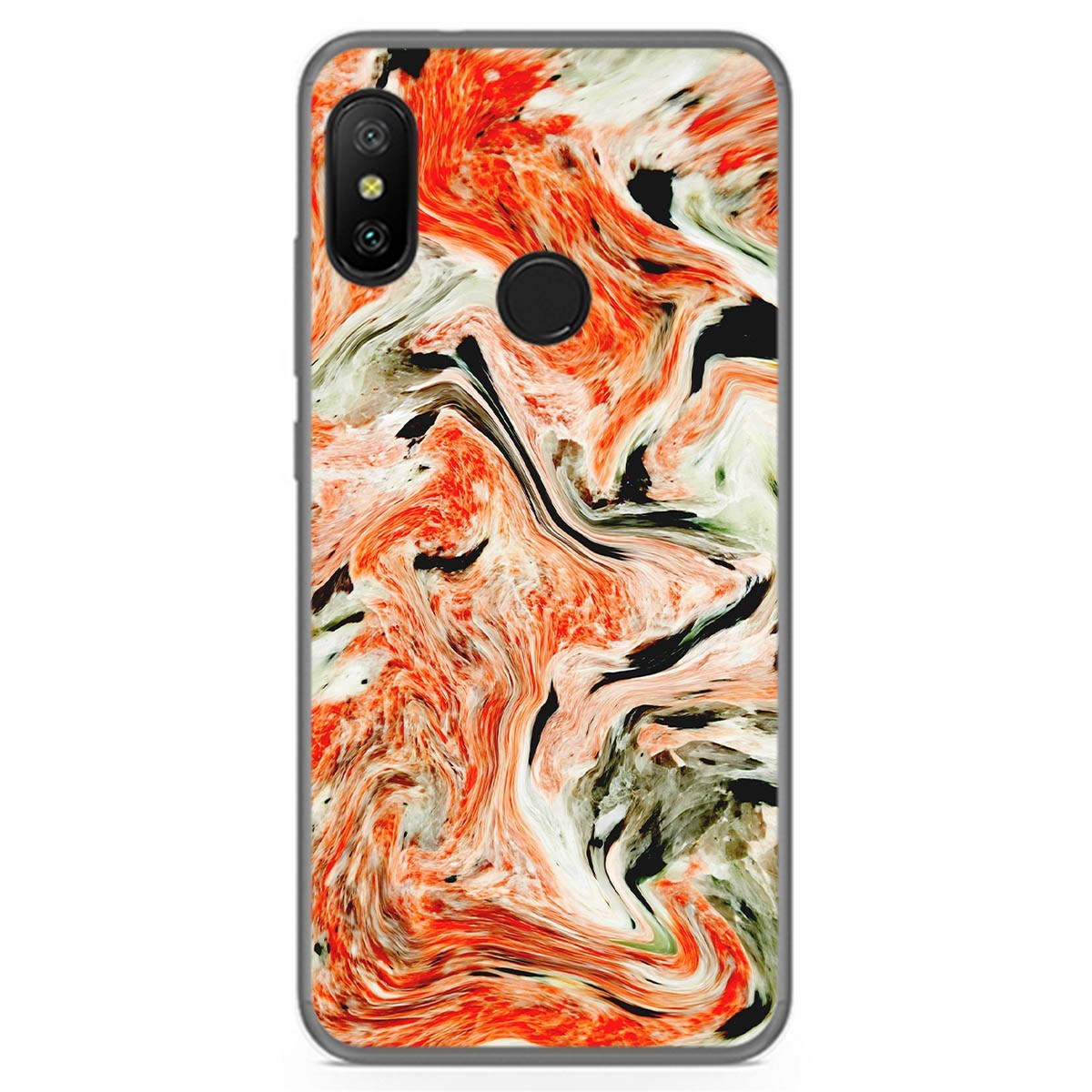 Funda Gel Tpu para Xiaomi Redmi 6 Pro / Mi A2 Lite diseño Mármol 12 Dibujos