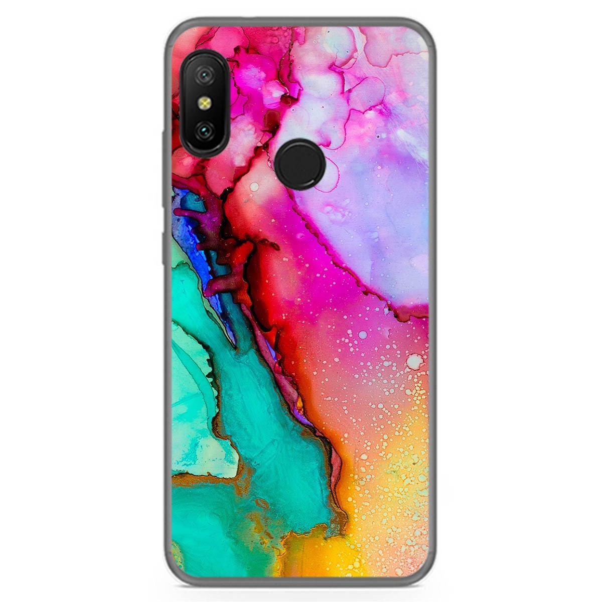 Funda Gel Tpu para Xiaomi Redmi 6 Pro / Mi A2 Lite diseño Mármol 15 Dibujos