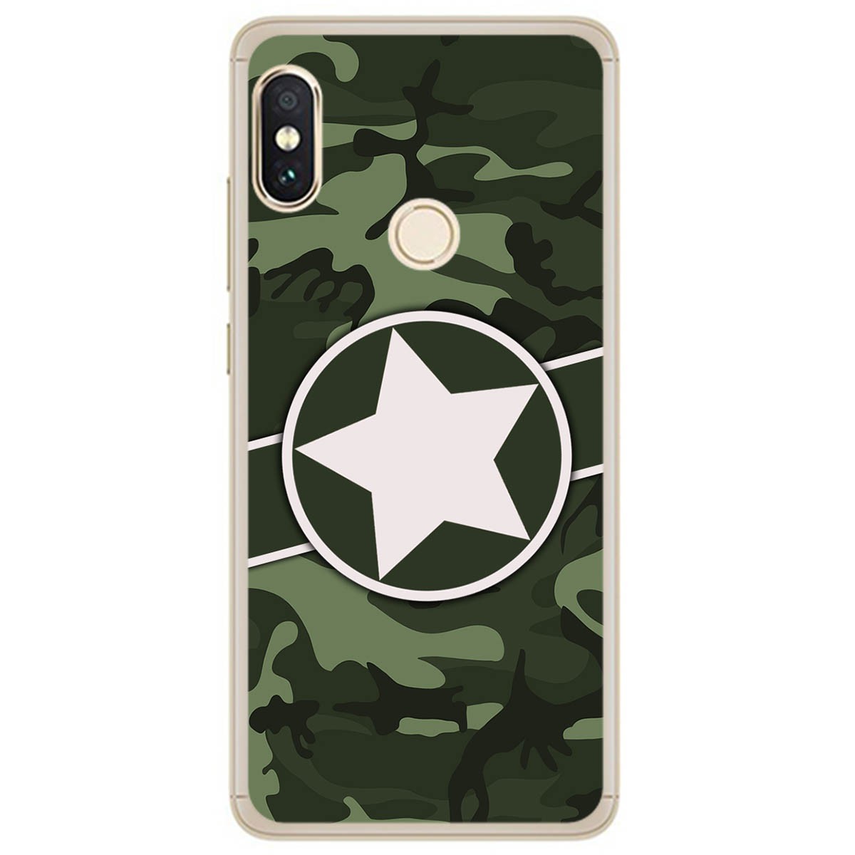 Funda Gel Tpu para Xiaomi Redmi Note 5 / Note 5 Pro diseño Camuflaje 01 Dibujos