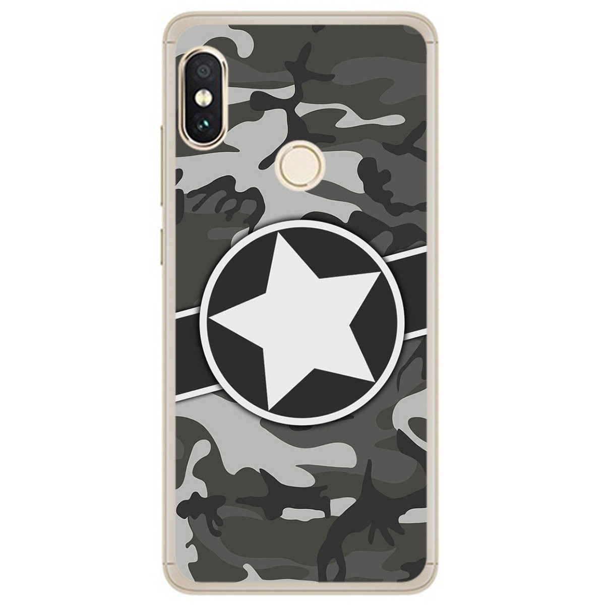 Funda Gel Tpu para Xiaomi Redmi Note 5 / Note 5 Pro diseño Camuflaje 02 Dibujos