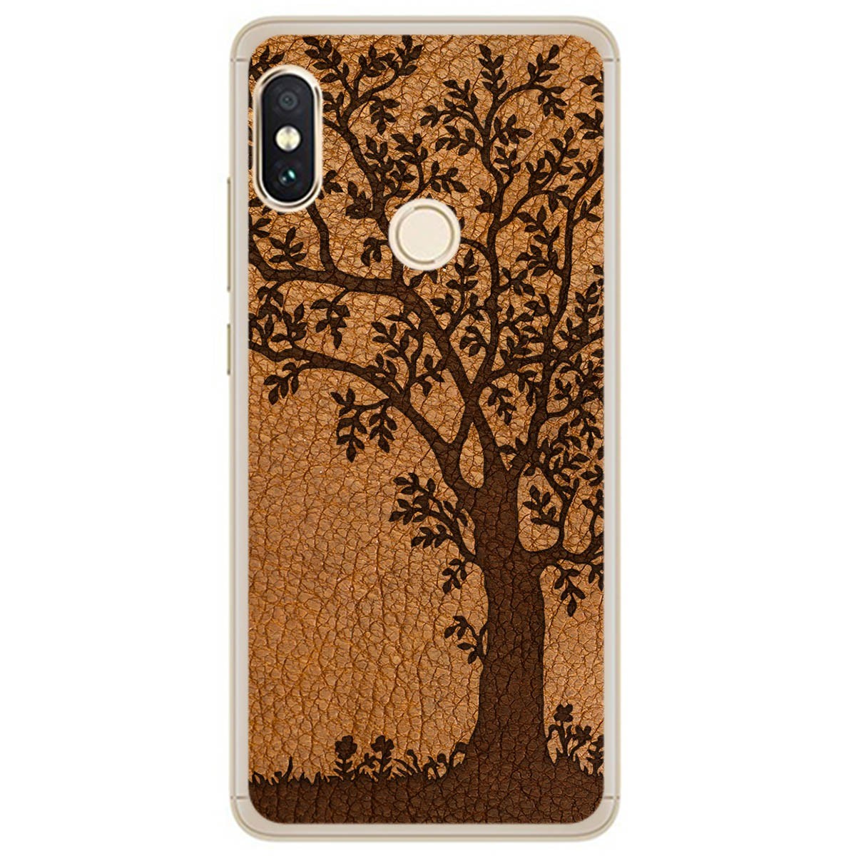 Funda Gel Tpu para Xiaomi Redmi Note 5 / Note 5 Pro diseño Cuero 03 Dibujos