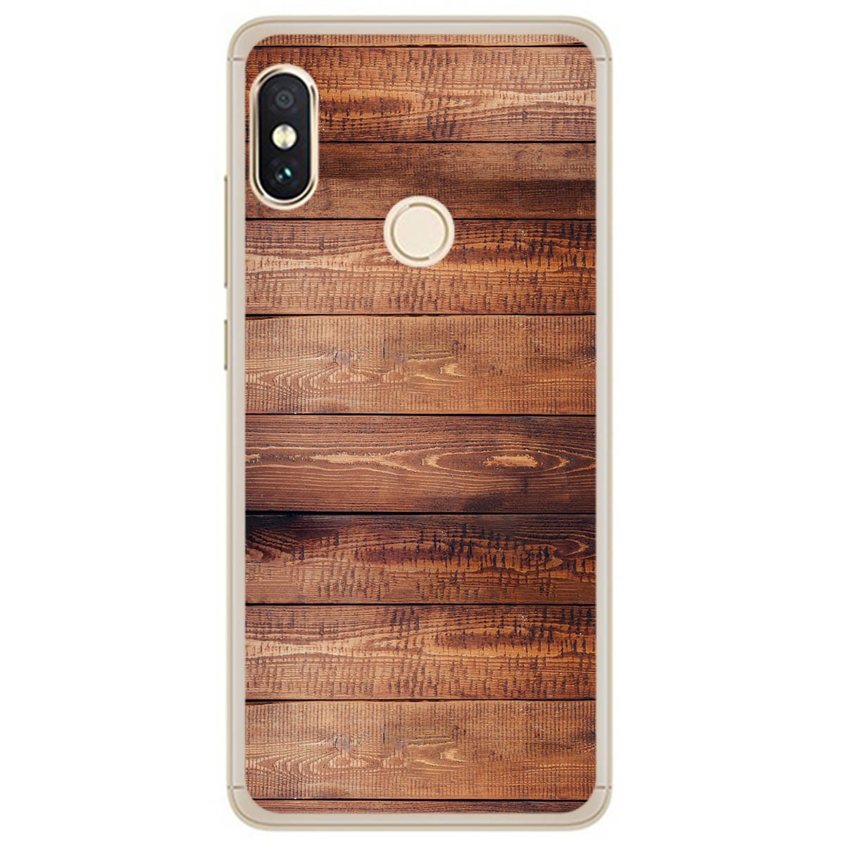 Funda Gel Tpu para Xiaomi Redmi Note 5 / Note 5 Pro diseño Madera 02 Dibujos