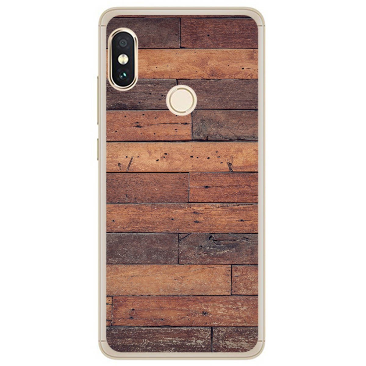 Funda Gel Tpu para Xiaomi Redmi Note 5 / Note 5 Pro diseño Madera 03 Dibujos