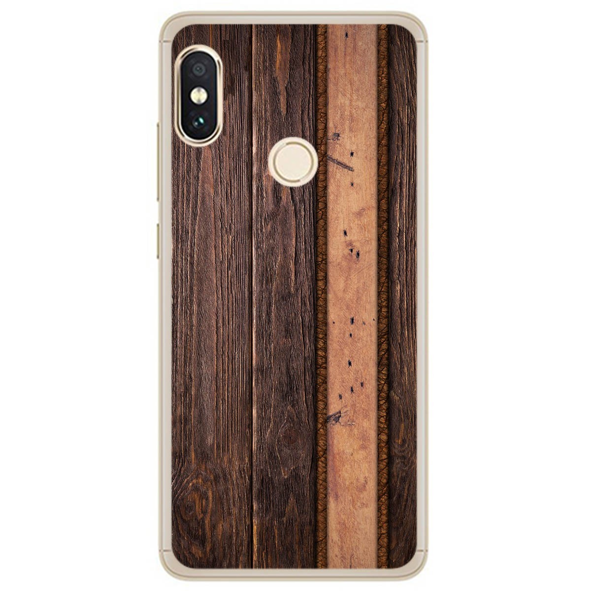 Funda Gel Tpu para Xiaomi Redmi Note 5 / Note 5 Pro diseño Madera 05 Dibujos