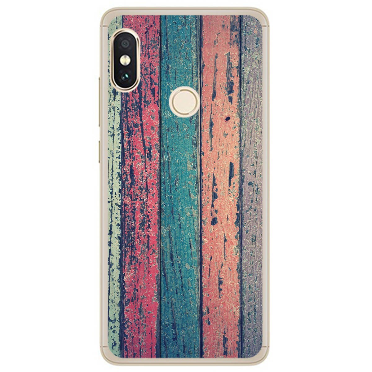 Funda Gel Tpu para Xiaomi Redmi Note 5 / Note 5 Pro diseño Madera 10 Dibujos
