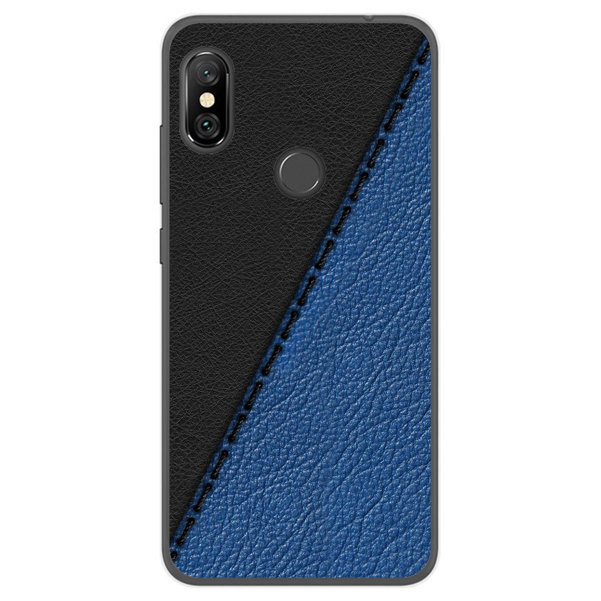 Funda Gel Tpu para Xiaomi Redmi Note 6 Pro diseño Cuero 02 Dibujos