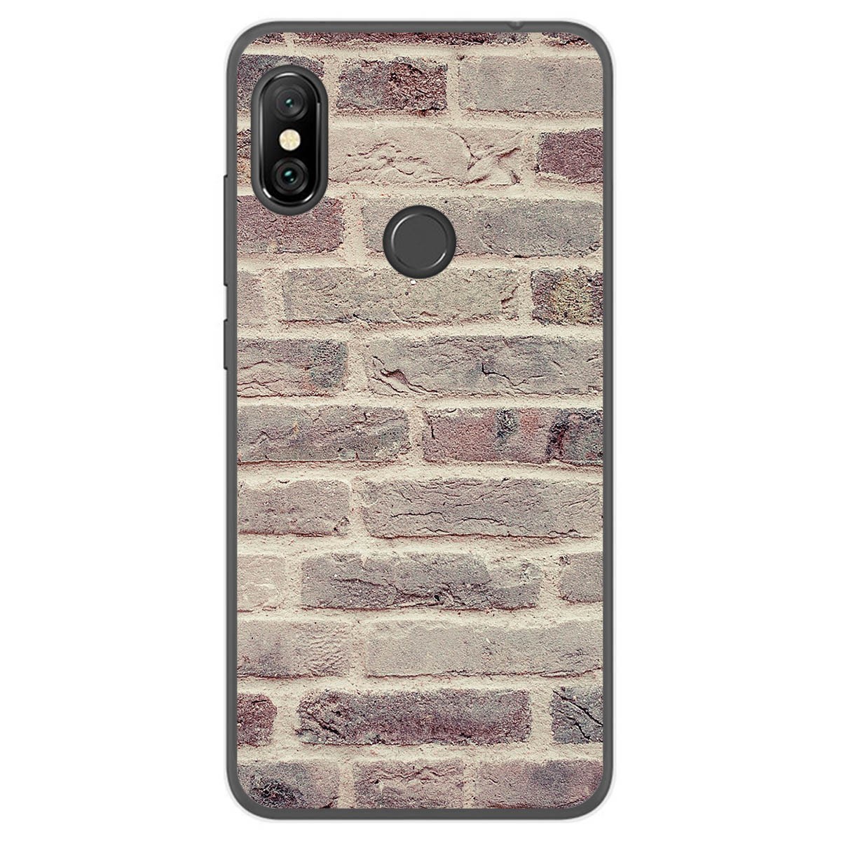 Funda Gel Tpu para Xiaomi Redmi Note 6 Pro diseño Ladrillo 01 Dibujos