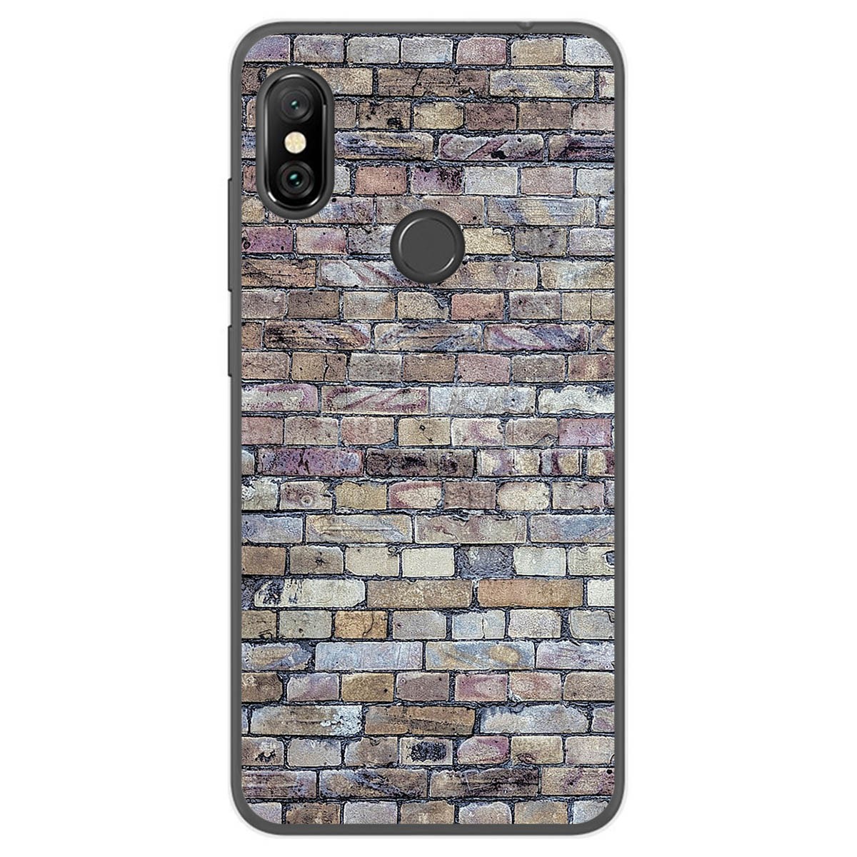 Funda Gel Tpu para Xiaomi Redmi Note 6 Pro diseño Ladrillo 02 Dibujos