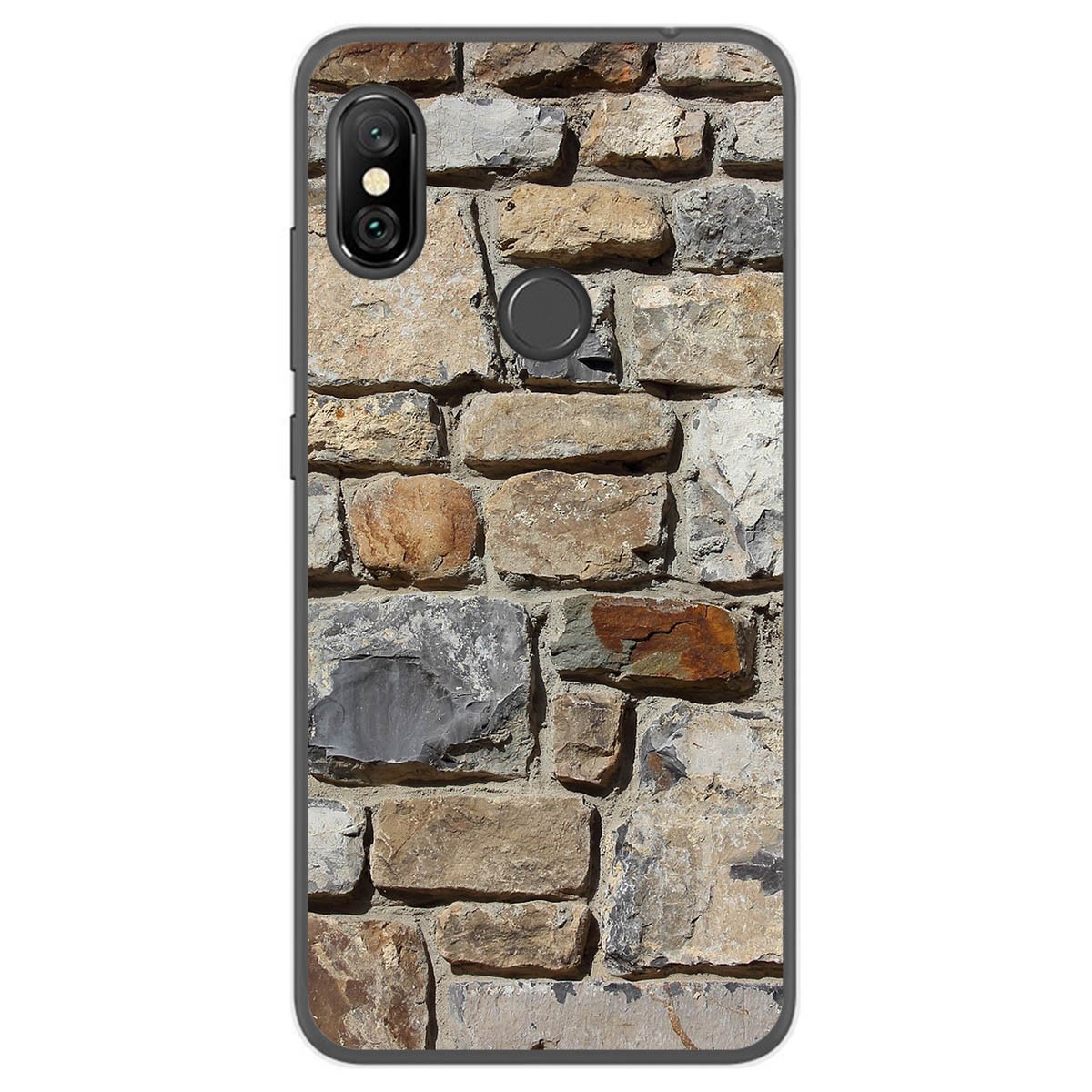 Funda Gel Tpu para Xiaomi Redmi Note 6 Pro diseño Ladrillo 03 Dibujos