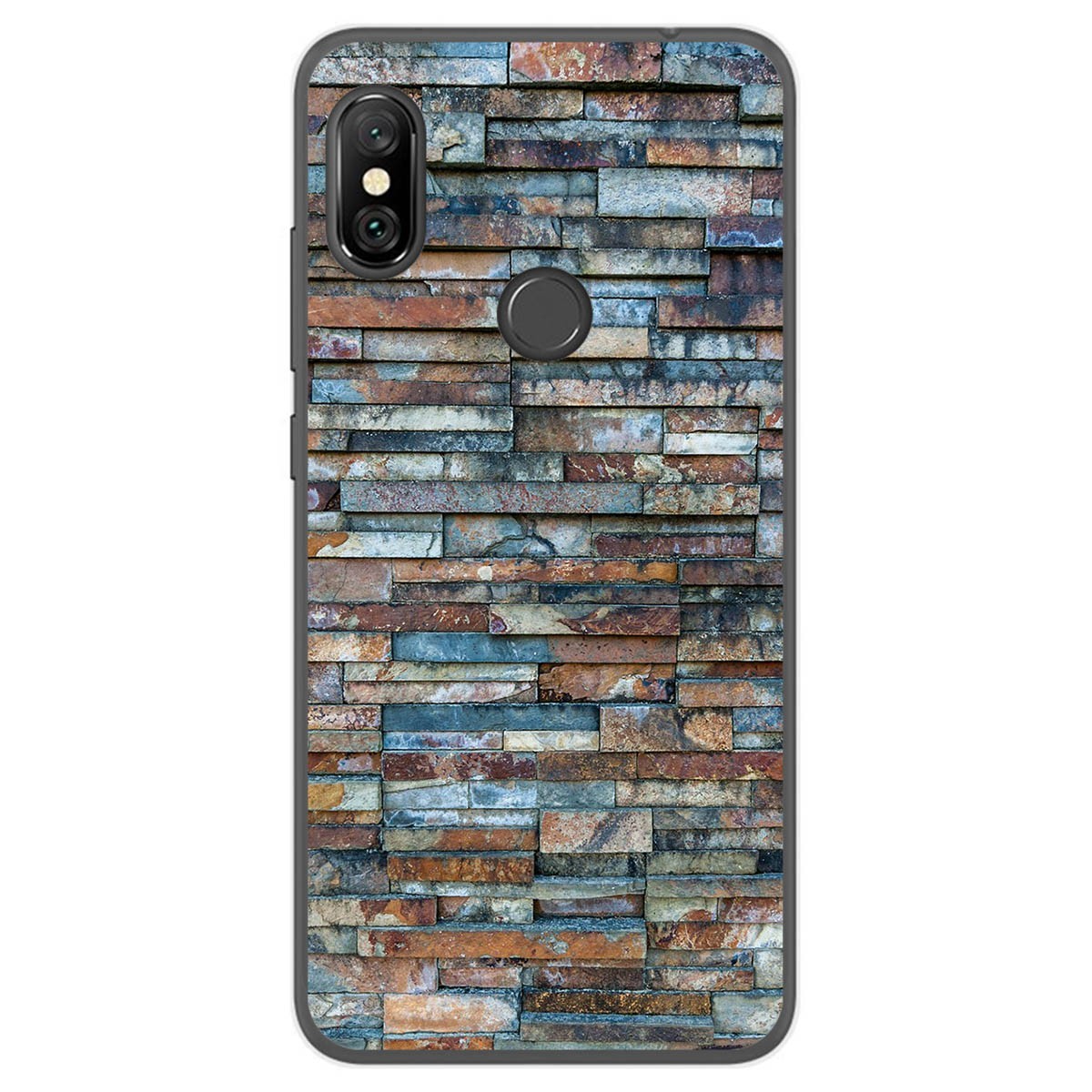 Funda Gel Tpu para Xiaomi Redmi Note 6 Pro diseño Ladrillo 05 Dibujos