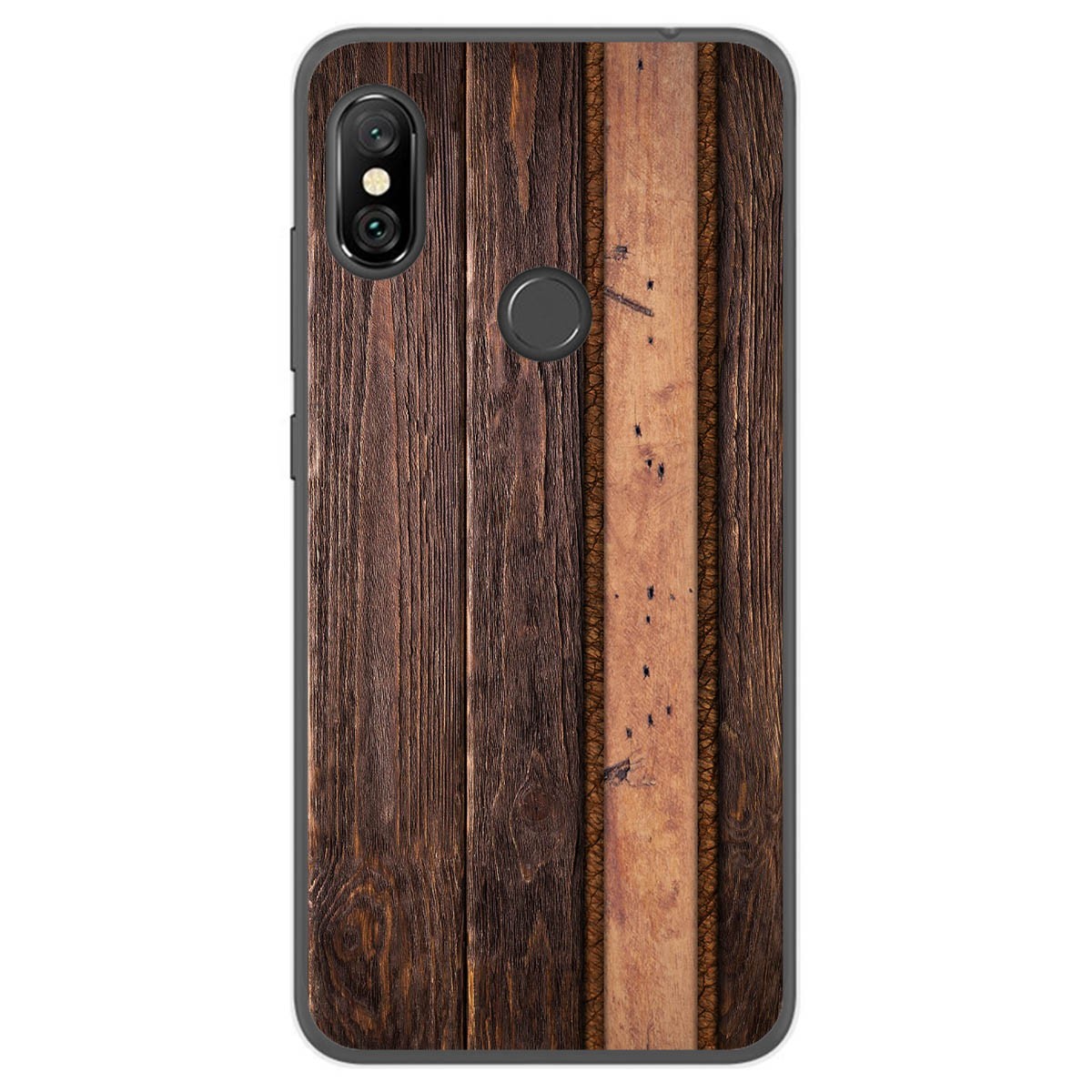 Funda Gel Tpu para Xiaomi Redmi Note 6 Pro diseño Madera 05 Dibujos