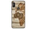 Funda Gel Tpu para Xiaomi Redmi Note 6 Pro diseño Madera 07 Dibujos