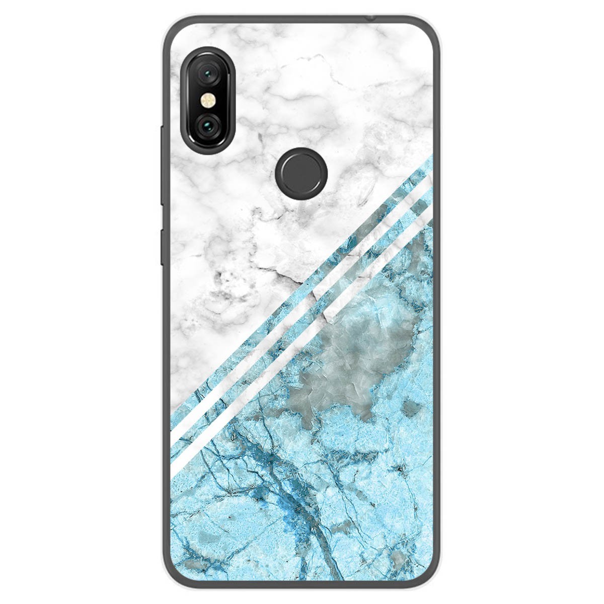 Funda Gel Tpu para Xiaomi Redmi Note 6 Pro diseño Mármol 02 Dibujos