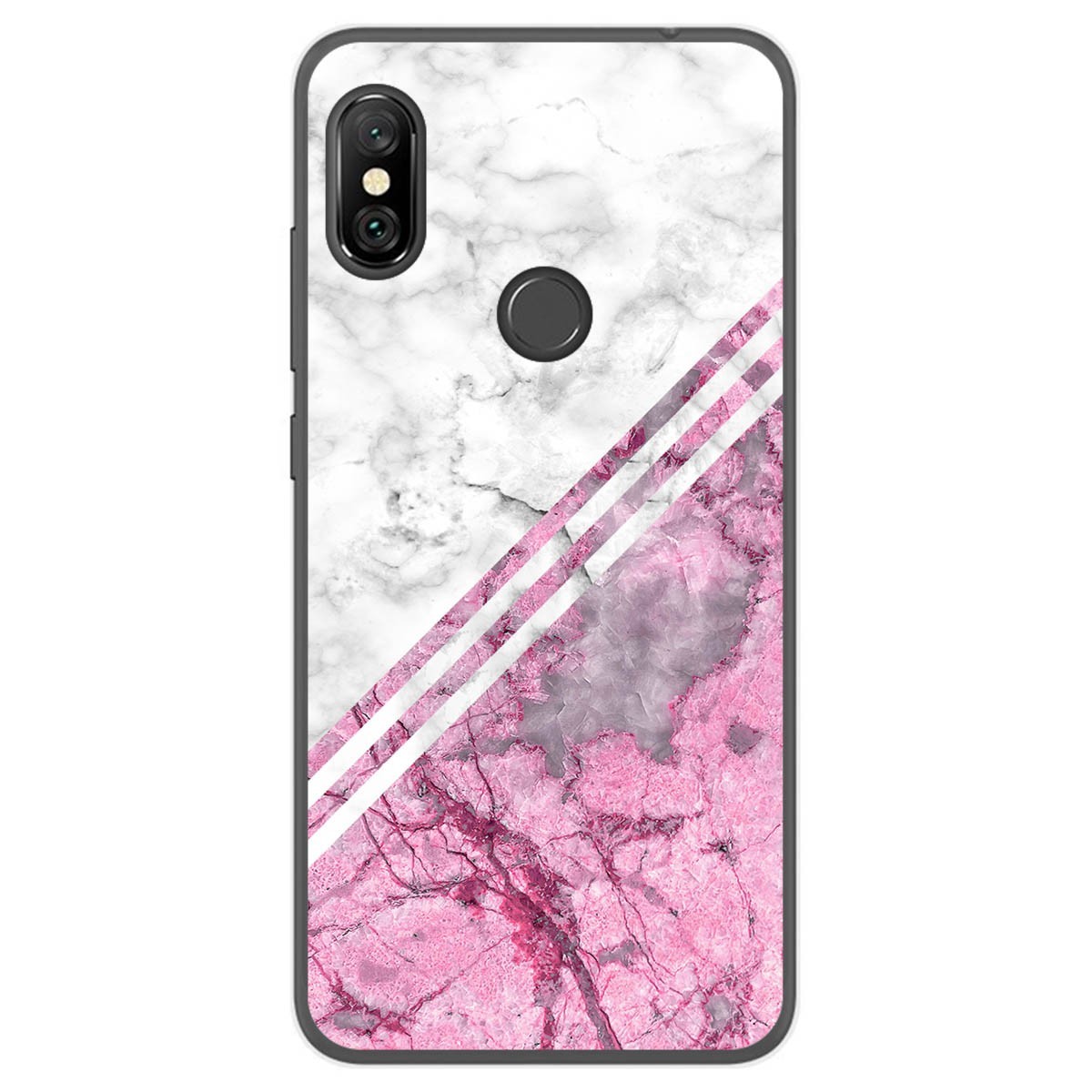 Funda Gel Tpu para Xiaomi Redmi Note 6 Pro diseño Mármol 03 Dibujos