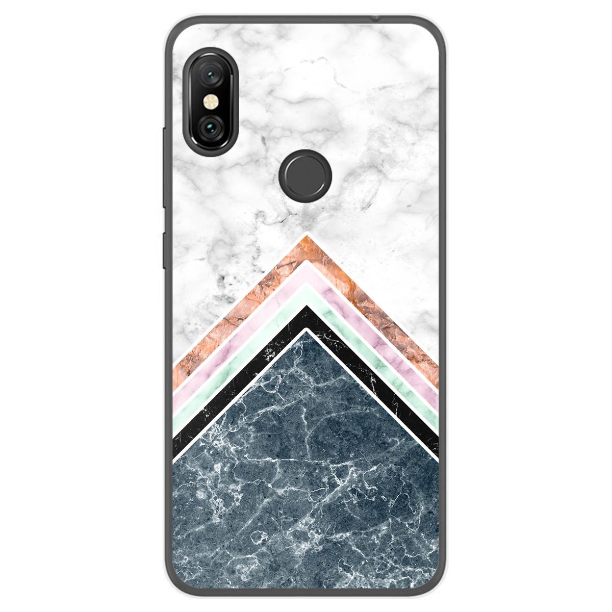 Funda Gel Tpu para Xiaomi Redmi Note 6 Pro diseño Mármol 05 Dibujos