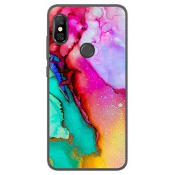 Funda Gel Tpu para Xiaomi Redmi Note 6 Pro diseño Mármol 15 Dibujos