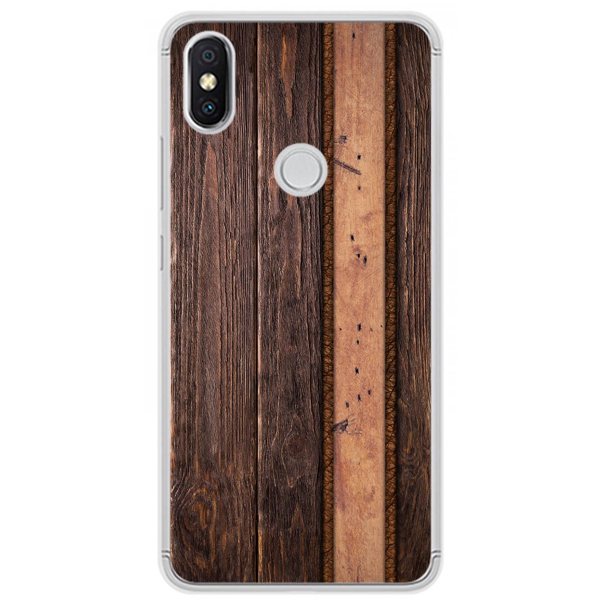 Funda Gel Tpu para Xiaomi Redmi S2 diseño Madera 05 Dibujos