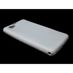 Funda Gel Tpu Sony Xperia Z1 Compact X Line Color Blanca 2
