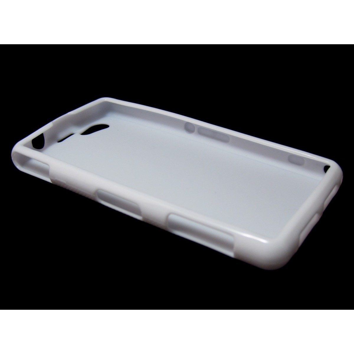 Funda Gel Tpu Sony Xperia Z1 Compact X Line Color Blanca