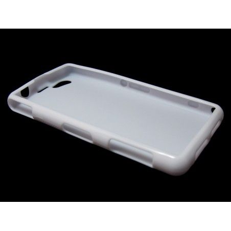 Funda Gel Tpu Sony Xperia Z1 Compact X Line Color Blanca