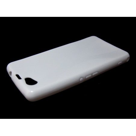 Funda Gel Tpu Sony Xperia Z1 Compact X Line Color Blanca