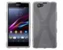 Funda Gel Tpu Sony Xperia Z1 Compact X Line Color Transparente